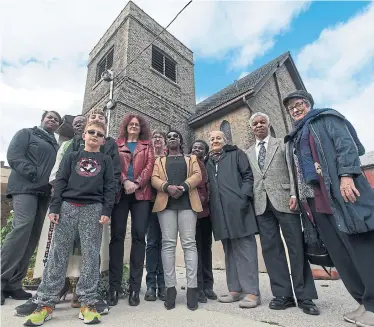  ?? JUSTIN GREAVES METROLAND ?? Members of St. Margaret's church formed a social justice committee after racist graffiti was found for the second time.