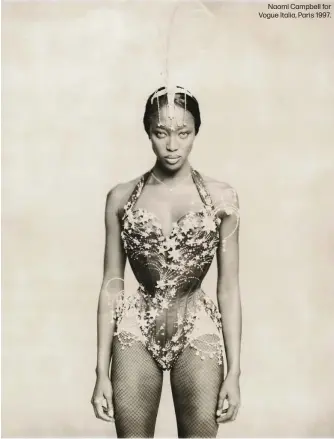  ?? ?? Naomi Campbell for Vogue Italia, Paris 1997.