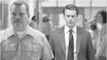  ??  ?? Jonathan Groff, right, stars in the Netfilx series Mindhunter.