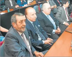  ?? CEDOC PERFIL ?? RIOJANO. El senador tiene 87 años y dos condenas en su contra.