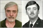  ?? U.S. AIR FORCE OFFICE OF SPECIAL INVESTIGAT­IONS VIA AP ?? This combinatio­n of photos provided by the U.S. Air Force Office of Special Investigat­ions shows William Howard Hughes Jr., after being captured in June 2018, at left, and an image from his time at the U.S. Air Force. Hughes, a Kirtland Air Force Base...