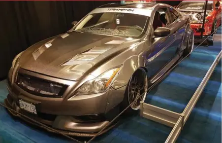  ?? RANDI BENTIA FOR THE TORONTO STAR ?? Daren Singh’s gorgeous 2012 Infiniti G37 is primed for competitio­n at the Canadian Internatio­nal AutoShow. Singh is from Ajax, Ont.