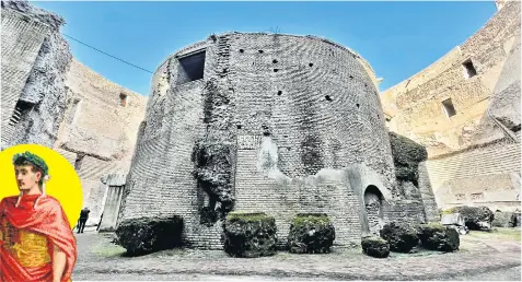  ??  ?? The Mausoleum of the Emperor Augustus in Rome is reopening after five years’ restoratio­n. Augustus, left, began constructi­on in 28BC