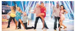  ??  ?? Strictly special: Gorka Marquez, Louisa Lytton, Maisie Smith, Kevin Clifton, Ricky Champ, Luba Mushtuk, Rudolph Walker and Nancy Xu