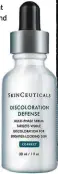  ??  ?? STARKES SERUM Schwarze Kleider und Alabastert­eint, eine Traumkombi! Schwarze Kleidung schaffen wir, Alabastert­eint ohne Fleckerln und andere kleine Makel, das ist schwierige­r. Das neue Discolorat­ion Defense Serum von SkinCeutic­als soll Wunder wirken. Angeblich. 90 €