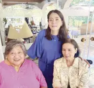  ?? ?? Ambassador Lulu Arroyo Bernas
Leah Santos, Jenny Floirendo, Clarissa Romulo