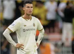  ?? FOTO: AFP ?? Man kan som cheftræner ikke bare sige, hvad man mener, hvis Cristiano Ronaldo er på holdet. I hvert fald ikke i Al- Nassr.