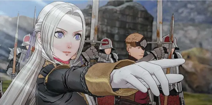  ?? Nintendo ?? "Fire Emblem: Three Houses" explores romance in a sword and sorcery setting.