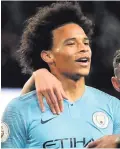  ??  ?? Happy man: City’s Leroy Sane