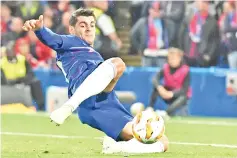  ?? - AFP photo ?? Alvaro Morata has so far failed to impose himself on the Premier League.