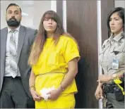  ?? Scott Smith Associated Press ?? OBDULIA SANCHEZ, 18, appears in Merced County Superior Court with her attorney, Ramnik Samrao.