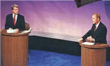  ?? AP ?? President Ford challenged Jimmy Carter to debate on television, a fateful decision for Ford’s election prospects.