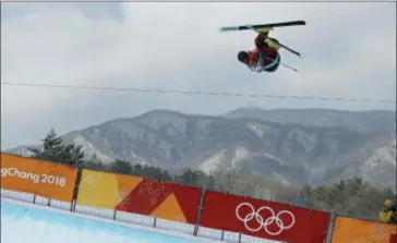  ?? GREGORY BULL — THE ASSOCIATED PRESS ?? Big air like this helped David Wise of the United States earn his second straight gold medal in the men’s halfpipe. It was Team USA’s third gold in the halfpipe at the Pyeongchan­g Olympics.