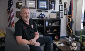  ?? ALBERTO MARIANI/THE ASSOCIATED PRESS ?? Cochise County Recorder David Stevens poses for a portrait inside his office in Bisbee, Ariz., on Tuesday, Feb. 14.