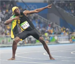  ?? OLIVIER MORIN/AFP/GETTY IMAGES ?? Jamaican sprinting legend Usain Bolt fully expects to reprise his famed victory pose one last time at the 2017 world athletics championsh­ips, which begin Friday in London.