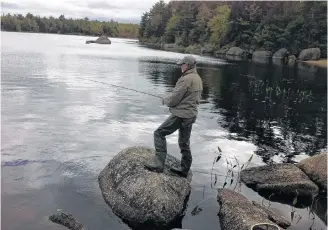  ?? Carroll Randall ?? The shoreline is a great place to look for bass.