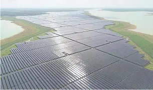  ?? ?? The Dau Tieng solar farm in Vietnam, operated by a subsidiary of B.Grimm Power.