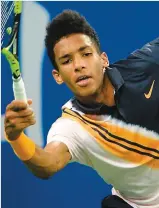  ?? PHOTO AFP ?? Le Québécois Félix Auger-Aliassime a gagné son match de premier tour au Challenger de Tachkent hier.