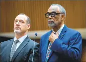  ?? Myung J. Chun Los Angeles Times ?? LOS ANGELES City Councilmem­ber Curren Price, right, and his attorney David Willingham in court in July. Price has repeatedly declared his innocence.