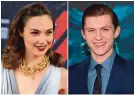  ?? — AP ?? In this combinatio­n photo, Gal Gadot arrives at the premiere of the ‘Fast & Furious 6’ in Universal City, California, left, and Tom Holland attends the premiere of ‘In the Heart of the Sea’ in New York.