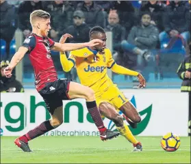  ??  ?? Blaise Matuidi durante el Cagliari-Juventus del pasado sábado FOTO: EFE