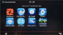  ??  ?? Abhängig vom Autoherste­ller ist das App-Angebot bei Mirrorlink auf einige wenige Programme reduziert.
