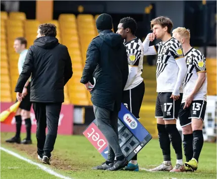  ??  ?? THE MISERY CONTINUES: Port Vale’s poor run continued at the weekend with a 1-0 loss to Bolton Wanderers.