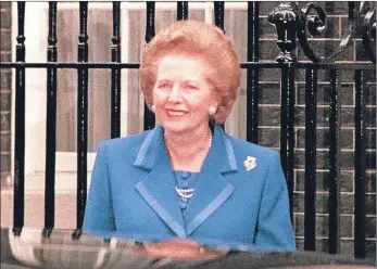  ??  ?? Thatcher’s Poll Tax blunder contribute­d to her downfall and she resigned in 1990