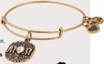  ??  ?? Another top choice for Mother’s Day is this bejewelled ‘Mum’ bangle. €49, Alex & Ani stockists nationwide 3.