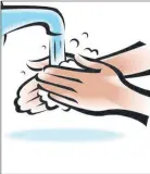  ??  ?? Washing hands will help fight typhoid