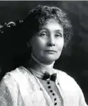  ?? ?? Emmeline Pankhurst fue líder del movimiento sufragista