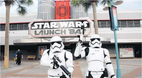  ?? STAFF FILE PHOTO ?? The new Star Wars Launch Bay attraction at Disney Hollywood Studios is just one of many Star Wars venues that helped forge Walt Disney Co.’s strong performanc­e in the first quarter, which saw revenues grow to $15.2 billion — 14 percent more than the same period last year.