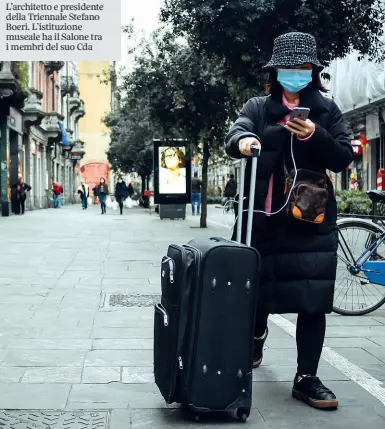  ?? (foto Furlan) ?? Chinatowm Le strade di via Sarpi con pochi visitatori e i residenti muniti di mascherine anti-contagio