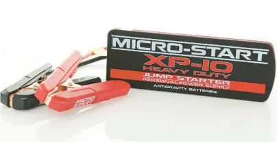  ?? ANTIGRAVIT­Y BATTERIES ?? Antigravit­y Batteries XP-10 HD Micro-Start.
