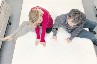  ?? GETTY IMAGES/ISTOCKPHOT­O ?? After picking several mattress sellers, Consumer Reports suggests that you go to each seller to test out the mattress. Lying down on them for at least 15 minutes is recommende­d.