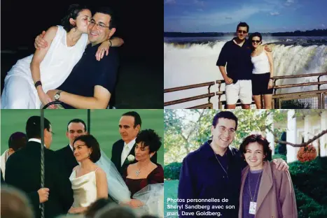  ??  ?? Photos personnell­es de Sheryl Sandberg avec son mari, Dave Goldberg.