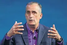  ?? MIKE BLAKE/REUTERS ?? Lucro. Krzanich, da Intel, vendeu ações após saber de falha