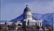  ?? RICK BOWMER — THE ASSOCIATED PRESS FILE ?? The Utah State Capitol is shown in Salt Lake City on Feb. 1.