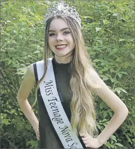  ?? Lynn CURwin/TRURO daily news ?? Youth empowermen­t is one of the issues Zoe Morgan is passionate about. She hopes her Miss Nova Scotia title will help her with initiative­s to empower young people.