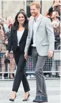  ?? GETTY IMAGES ?? If Prince Harry is second-guessing Meghan Markle’s fashion sense, he’s zooming toward the whitewater rapids of looming divorce, Vinay Menon says.