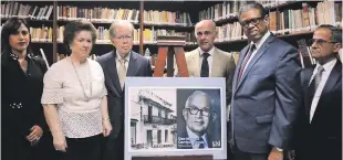  ?? FUENTE EXTERNA ?? Acto. El director de Inposdom, Modesto Guzmán, junto a José Luis Corripio, el embajador de España en el país, Alejandro Abellan García de Diego; Miguelina Figueroa, Ana María Alonso de Corripio y Alejandro Vignieri.