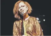  ??  ?? Garbage frontwoman Shirley Manson was magnetic, ferocious and emotional