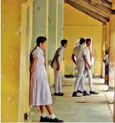  ??  ?? TU action on Thursday and Friday, effectivel­y shutting down most Government schools in the island. Pic by Hiran Priyankara