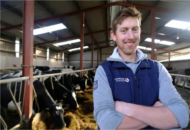  ??  ?? Bright future: Kieran McDermott believes that there’s a good future in dairying and for young farmers in general if they have the right plan for their farms