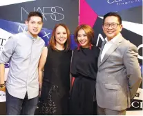  ??  ?? RUSTAN’S TEAM. At the Beauty Addict affair in Rustan’s from left, vice president for store planning and expansion Michael Huang; the Beauty Source marketing and communicat­ions manager Jackie Avecilla; division manager for key brands April Marquez; and...