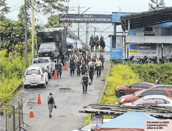  ?? ?? Esta semana se redobló la presencia policial y militar en el CRS.