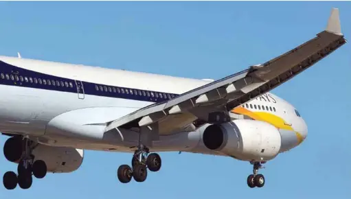  ??  ?? THE EPISODE OF JET AIRWAYS DOES NOT BODE WELL FOR THE INDIAN AIRLINE INDUSTRY AS THE GROWTH IN THE MARKET REQUIRES ADEQUATE AVAILABILI­TY OF FUNDS