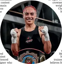  ?? ?? Mea Motu made New Zealand boxing history this year when she captured national titles in three weight divisions.
