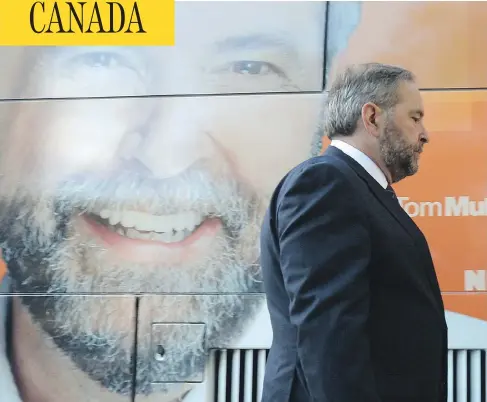  ?? SEAN KILPATRICK / THE CANADIAN PRESS FILES ?? If a reformed electoral system put second- and third-choice votes into play, Tom Mulcair may be the right leader for the NDP, Andrew Coyne writes.