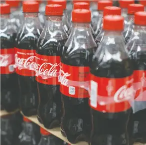  ?? CHRISTOPHE­R LEE / BLOOMBERG FILES ?? Coca-Cola was among 400 brands whose ads were due to be dropped from Facebook as
multinatio­nal companies plan a one-month boycott of the social media service.